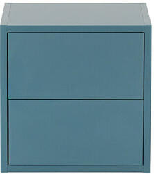  Boxie 2 fiókos fali szekrény 40x40x37 cm petrol kék