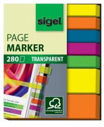 Sigel Semne de carte autoadezive, 50x6mm și 50x12mm, 7x40 coli