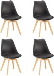  Silla étkezőszék 4 db fekete színben