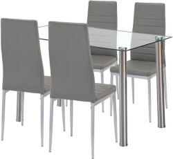 Mateo 4+1 étkező garnitúra szürke-szürke