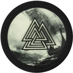 M-Tac Patch - emblemă M-Tac Valknut Drakkar fluorescentă - Black
