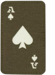 M-Tac Patch - emblemă fluorescentă M-Tac Ace Of Spades Laser Cut - Ranger Green/GID