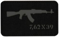 M-Tac Patch - emblemă M-Tac AKM 7, 62 x 39 Laser Cut - Black/Grey