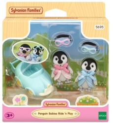 EPOCH Sylvanian Families, Pinguini in masinuta, figurine cu accesorii, 5695 Figurina