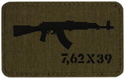 M-Tac Patch - emblemă M-Tac AKM 7, 62 x 39 Laser Cut - Ranger Green/Black