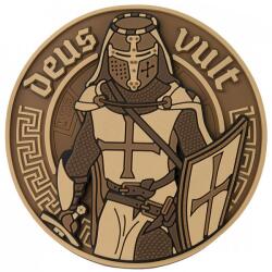 M-Tac Patch - emblemă 3D M-Tac Deus Vult PVC - Coyote