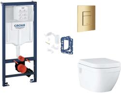 GROHE Rapid SL - Készlet fali beépítéshez, WC ülőke, SoftClose ülőke, Skate Cosmopolitan gombok és bedobható tabletta készlet, Cool Sunrise SANI11BB4160 (SANI11BB4160)