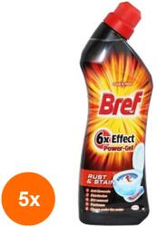 Bref Set 5 x Gel Curatare Toaleta, Bref Hygiene, Lamaie, 700 ml (ROC-5xMAG1010343TS)