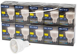  LED izzó GU10 10W 230V semleges 10db (87-417)