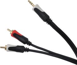 Cabletech 3, 5 mm sztereó dugó - 2RCA audio 10m Cabletech Basic Edition (KPO3844-10)