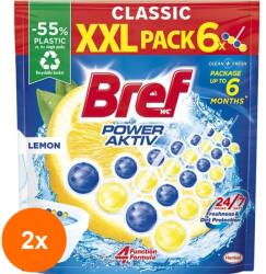 Bref Set 2 x Odorizant Toaleta Bref Power Aktiv, Lamaie, 6 x 50 g (ROC-2xCOR1020260MF)