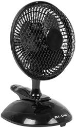  Asztali ventilátor csipesszel, 15cm, 25W, fekete (44-023)
