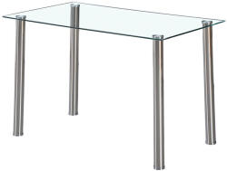 Berna 120 cm szögletes üveg étkezőasztal