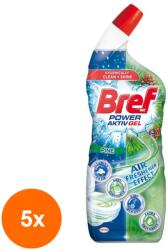Bref Set 5 x Gel Curatare Toaleta Bref Hygiene, Pin, 700 ml (ROC-5xMAG1012564TS)