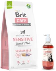 Brit BRIT CARE Sustainable Sensitive Insect & Fish 12kg + LAB V lazacolaj kutyák és macskák számára 500ml