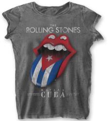 The Rolling Stones Havana Cuba Burnout Charcoal Grey L Női Ing (RSBO01LC03)