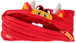 ZIPIT Penar Penar cu fermoar, ZIPIT Creature Monster Oscar - taur rosu (ZP-427595) Penar