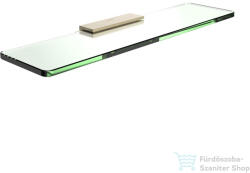 Laufen NIARA 40 cm-es fali üvegpolc, halvány matt arany H3850621650001 (H3850621650001)