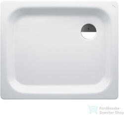 Laufen Platina 90x75 cm-es acéllemez zuhanytálca szifon nélkül, fehér H2150130000401 (H2150130000401)