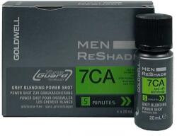 Goldwell Men ReShade Grey Blending Power Shots 4x20 ml vopsea semi-permanentă 7CA Cool Ash Mild Blonde