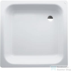 Laufen Platina 80x80 cm-es acéllemez zuhanytálca szifon nélkül, matt fehér H2150217570401 (H2150217570401)