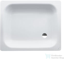 Laufen Platina 90x75 cm-es acéllemez zuhanytálca szifon nélkül, fehér H2150230000401 (H2150230000401)