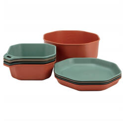 Gerber Compleat Tableware Set Culoare: roșu/verde (3924100090)