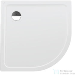 Laufen PLATINA 90x90 cm-es negyedköríves acéllemez zuhanytálca szifon nélkül, matt fehér H2150087570401 (H2150087570401)