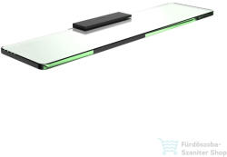 Laufen NIARA 40 cm-es fali üvegpolc, Titanium matt fekete H3850621630001 (H3850621630001)