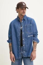 Karl Lagerfeld Jeans farmering férfi, galléros, sötétkék, regular, A2M16022 - sötétkék XL