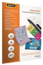 Fellowes Meleglamináló fólia, 80 mikron, A3, matt, 25 db, FELLOWES, "Admire Stylish (5602201) - iconink