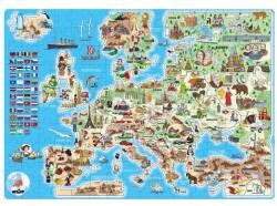 4-Home Popular puzzle Európa térképe, 160 darab
