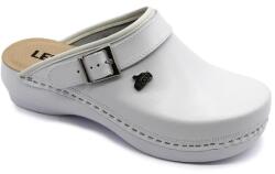 LEON PU101 LEON Comfort női bőr klumpa (LEON98-fehér-zárt36)