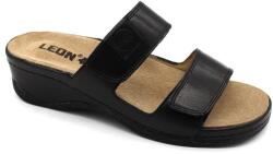 LEON 2020 LEON Comfort női bőr papucs (LEON2546-fekete36)