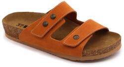 LEON 4050 LEON Comfort női bőr papucs (LEON5694-narancssárga velur36)