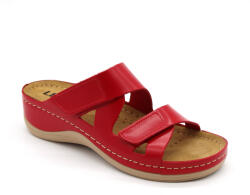 LEON 906 LEON Comfort női bőr papucs (LEON973-piros38)