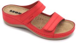 LEON 907 LEON Comfort női bőr papucs (LEON1855-piros40)