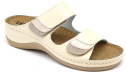 LEON 904 LEON Comfort női bőr papucs (LEON925-bézs35)