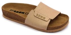 LEON 4022 LEON Comfort női bőr papucs (LEON4294-bézs - R37)