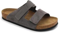 LEON 4704 LEON Comfort férfi bőr papucs (LEON6596-szürke47)