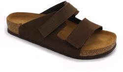 LEON 4704 LEON Comfort férfi bőr papucs (LEON6596-barna45)