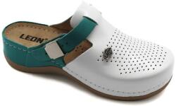 LEON 901 LEON Comfort női bőr klumpa (LEON859-türkiz41)