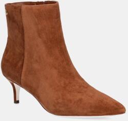 Lauren Ralph Lauren velúr bokacsizma Mckay Bt Hl barna, tűsarkú, 802967779002 - barna Női 36