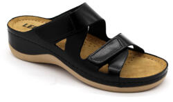 LEON 906 LEON Comfort női bőr papucs (LEON973-fekete41)