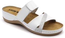 LEON 909 LEON Comfort női bőr papucs (LEON1033-fehér38)