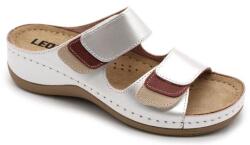 LEON 904 LEON Comfort női bőr papucs (LEON925-perla35)