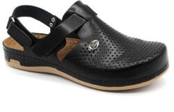 LEON 951 LEON Comfort női bőr szandál (LEON1249-fekete41)