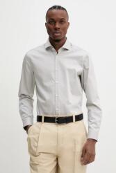 HUGO BOSS pamut ing férfi, olasz galléros, slim, 50482056 - szürke 43
