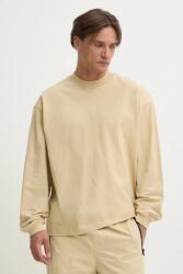 HUGO BOSS pamut hosszúujjú zöld, sima, 50511029 - bézs M