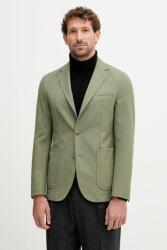 BOSS blézer gyapjú keverékből - zöld 54